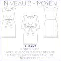 Pattern Albane - Dress - 34/48 (US/UK: 2/6, 16/20) - Intermediate