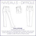 Patron Philippine - Pantalon & Short - 34/48 - Difficile