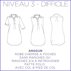 Pattern Anggun dress - 34/48 - US/UK: 2/6, 16/20 - Advanced