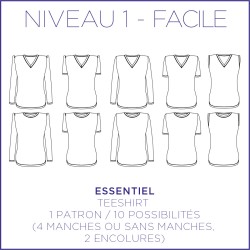 Pattern Essentiel - T-Shirt - S/XL - Facile