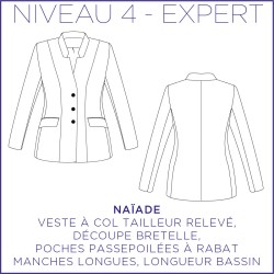 Pattern Naïade - Jacket - 34/48 (US/UK: 2/6, 16/20) - Expert