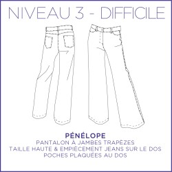 Pattern Penelope - Pants - 34/48 (US/UK: 2/6, 16/20) - Advanced
