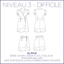 Patron Alpha - Jupe & Robe - 34/48 - Difficile