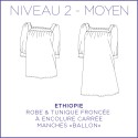 Patron Ethiopie - Robe & tunique - 34/48 - Moyen
