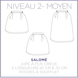 Pattern Salome - Skirt- 34/48 (US/UK: 2/6, 16/20) - Intermediate