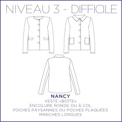 Pattern Nancy - Jacket - 34/48 (US/UK: 2/6, 16/20) - Advanced