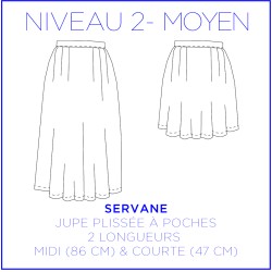 Pattern Servane - Skirt - 34/48 (US/UK: 2/6, 16/20) - Intermediate