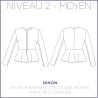 Pattern Ninon - Jacket - 48/56 (US/UK : 16/20, 24/28) - Intermediate