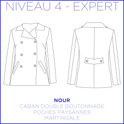 Pattern Nour - Coat -  34/48 (US/UK: 2/6, 16/20) - Expert