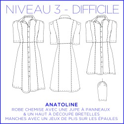 Patron Anatoline - Robe - 34/48 - Difficile