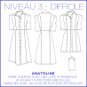 Patron Anatoline - Robe - 34/48 - Difficile