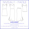 Pattern Simplement - Skirt & Top - 48/56 (US/UK : 16/20, 24/28) - S/3XL - Beginner