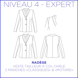 Patron Nadège - Veste - 34/48 - Expert