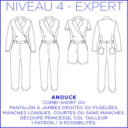 Patron Anouck - Combinaison - 34/48 - Expert
