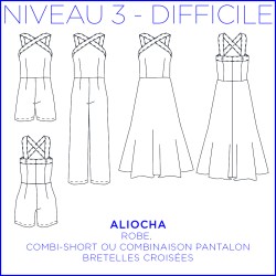 Aliocha, 1 patron / 3 options pour un look chic, épuré & ultra féminin