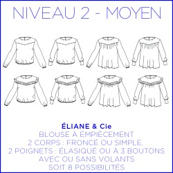 Pattern Eliane - Blouse -...