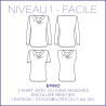 Pattern Emno - T-Shirt - S/3XL - Beginner