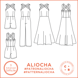 Aliocha, 1 patron / 3 options pour un look chic, épuré & ultra féminin