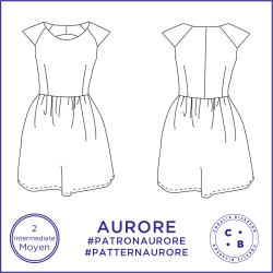 Pattern Aurore - Dress - FR 34/46, US 2/14, UK 6/18 - Intermediate