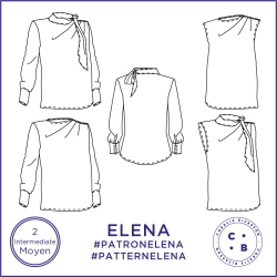 Patron Elena - Tunique - FR 34/48, US 2/16, UK 6/20 - Moyen