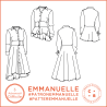 Patron Emmanuelle - Chemise & Robe - FR 34/56, US 2/24, UK 6/28 - Difficile