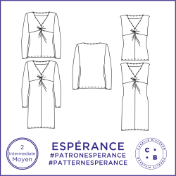 Patron Espérance - T-shirt & Robe - S/3XL - Moyen