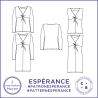 Patron Espérance - T-shirt & Robe - S/3XL - Moyen
