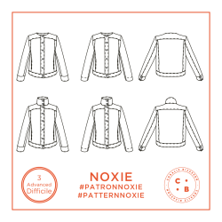 Patron de couture Noxie, le blouson près du corps au caractère affirmé